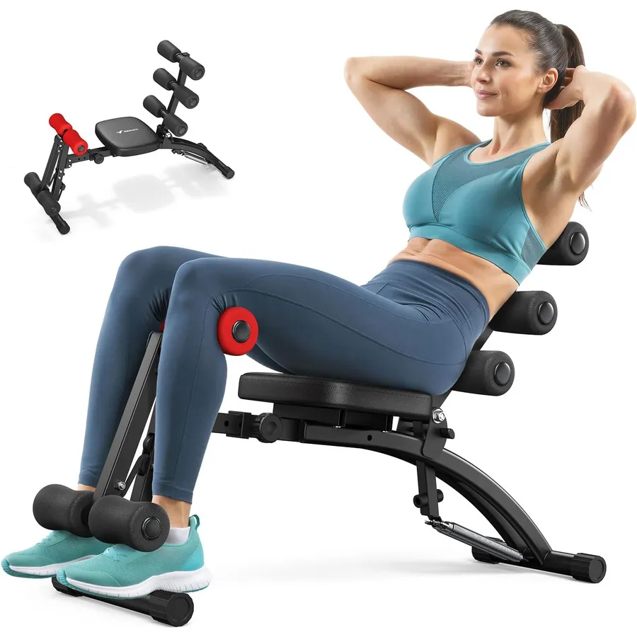 MERACH MR-2415 - Banco de abdominales ajustable