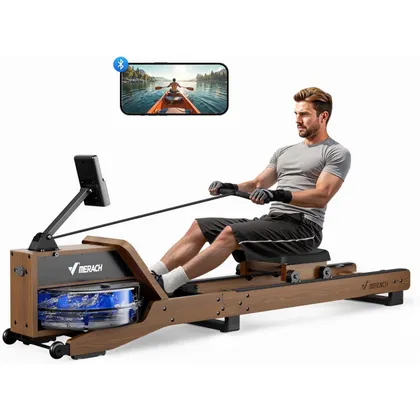 MERACH MR-R23 - Máquina de remo de agua de madera