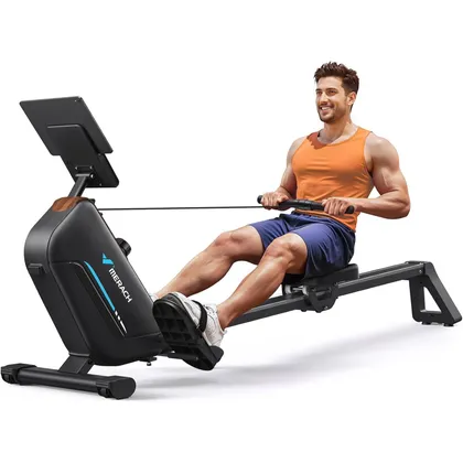 MERACH MR-R15 - Máquina de remo magnética de riel extendido